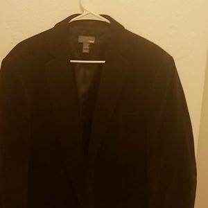 Dark green chorderoy Blazer with silk inlay